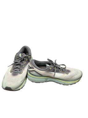 Brooks Ghost 15 mens gray green walking running sneakers sz 11.5D SKU 10448